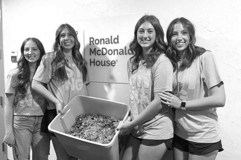 KHS STUCO delivers collected pop tabs to Ronald McDonald House
