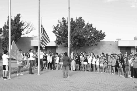 KHS commemorates new year with flag ceremony